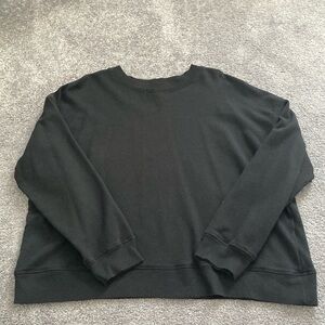 SO Womens Plus 2XL Black Crewneck Sweatshirt Soft Shirt Top Basics Neutral Cozy